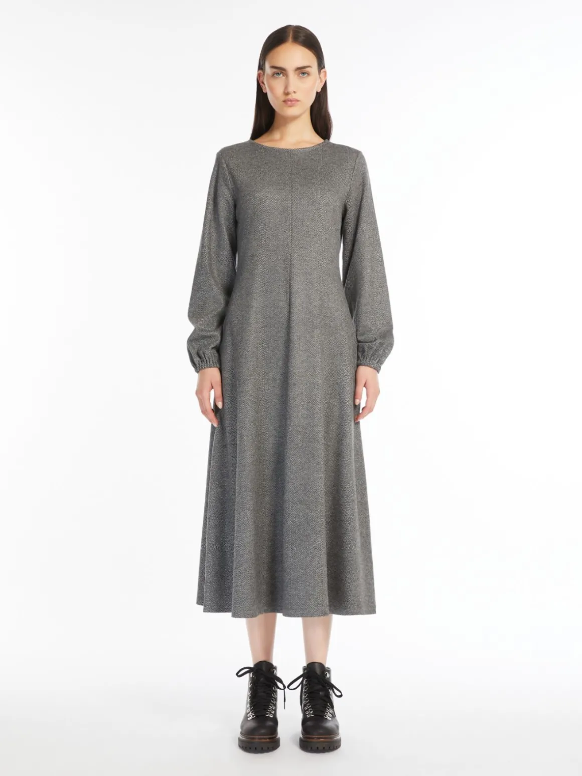 Sale Abito fluido in jersey jacquard Abiti