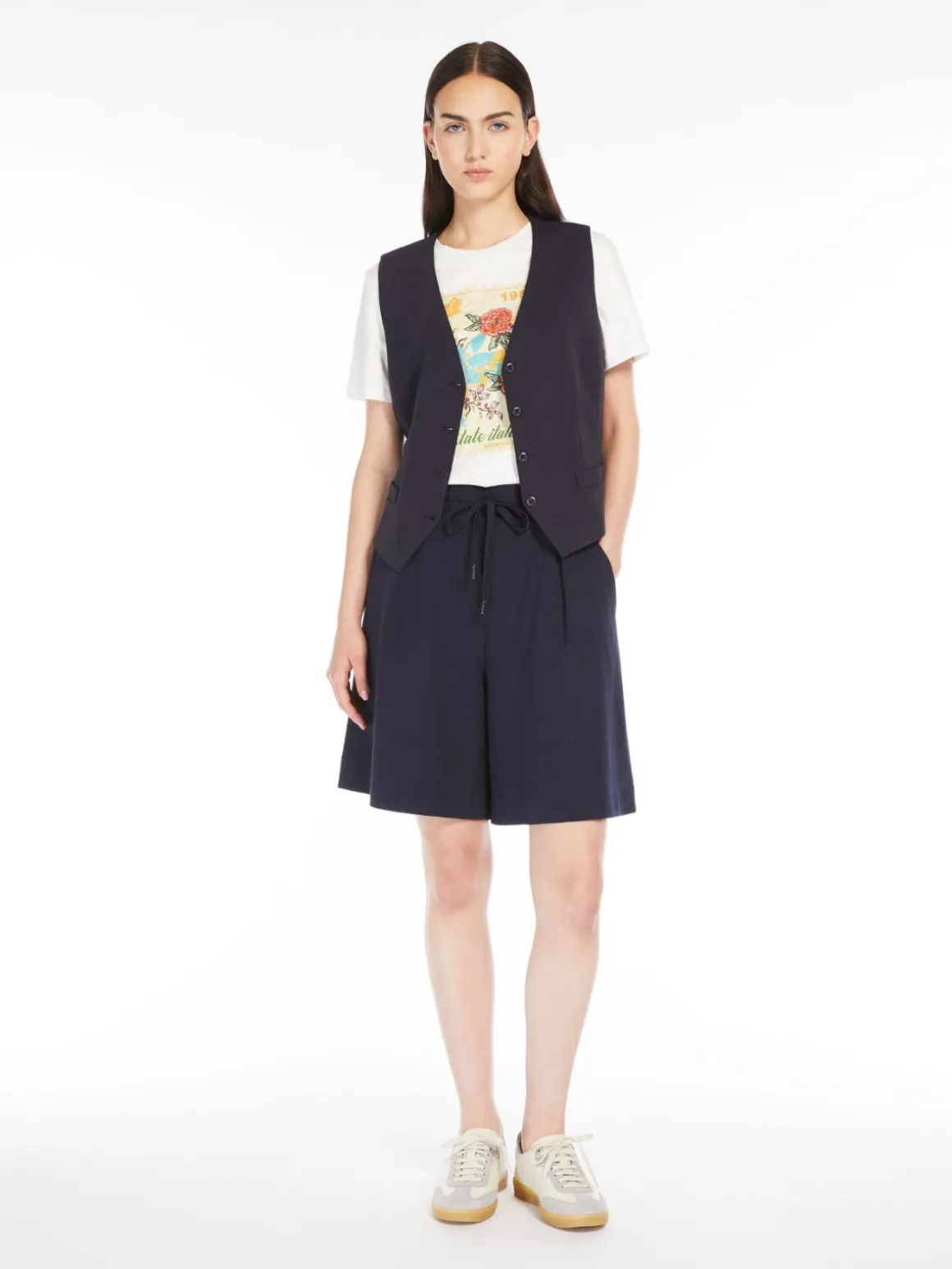 Shop Bermuda in jersey Milano Pantaloniejeans