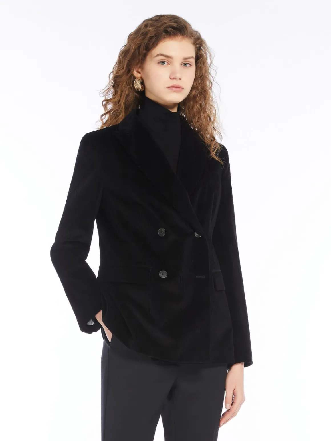 blazer_doppiopetto_in_velluto_3-1.webp Flash Sale Blazer doppiopetto in velluto Completie Tailleur | Giacche Eblazer