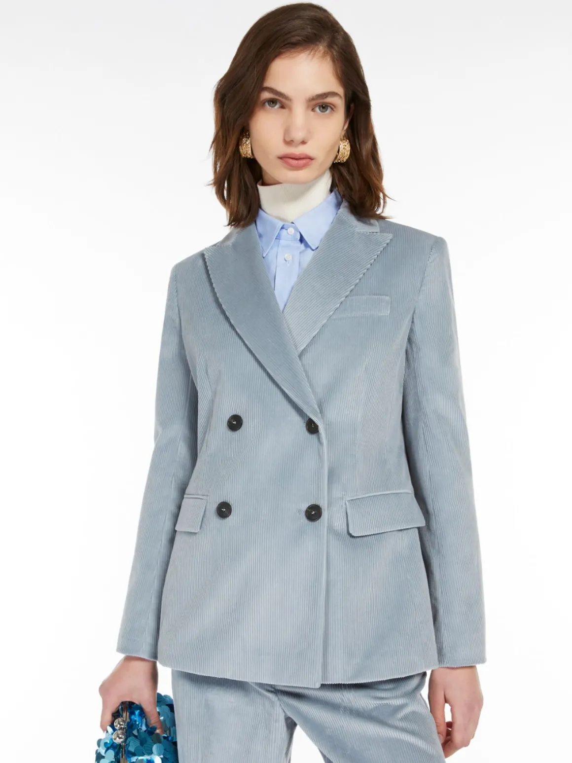 blazer_doppiopetto_in_velluto_3-2.webp Hot Blazer doppiopetto in velluto Completie Tailleur | Giacche Eblazer