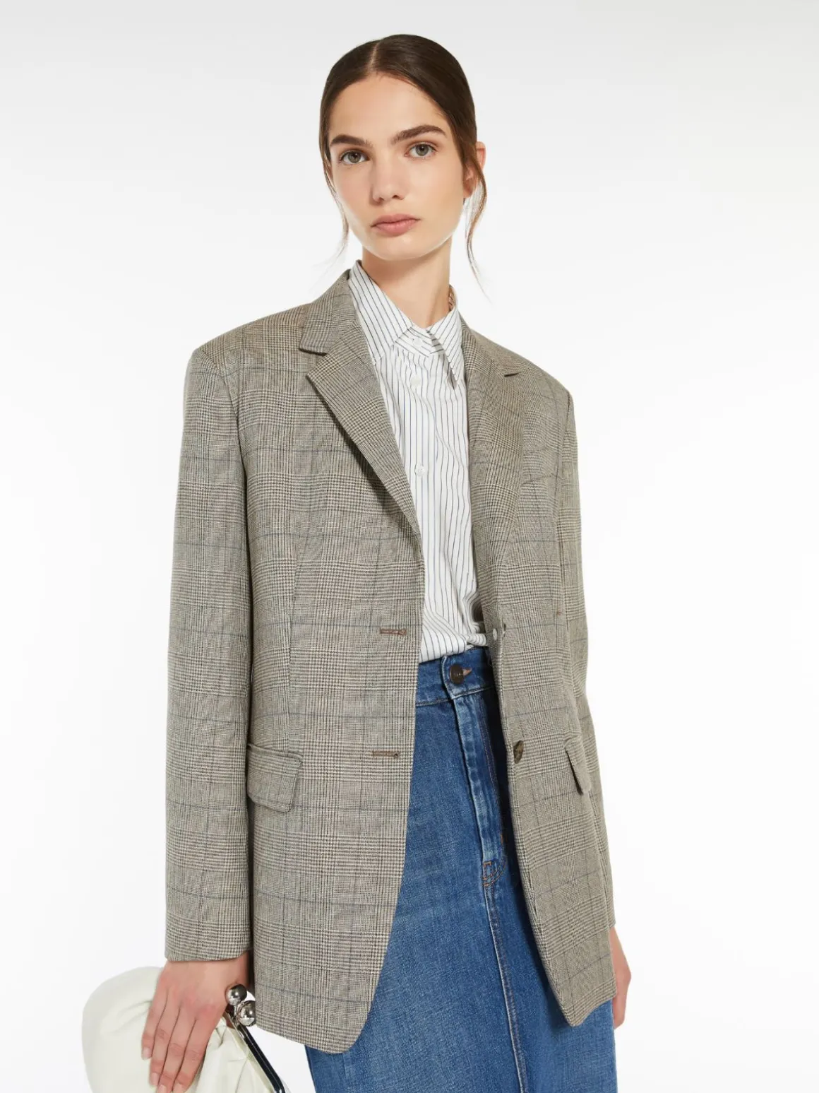 blazer_monopetto_in_batavia_di_lana_3.webp Hot Blazer monopetto in batavia di lana Giacche Eblazer