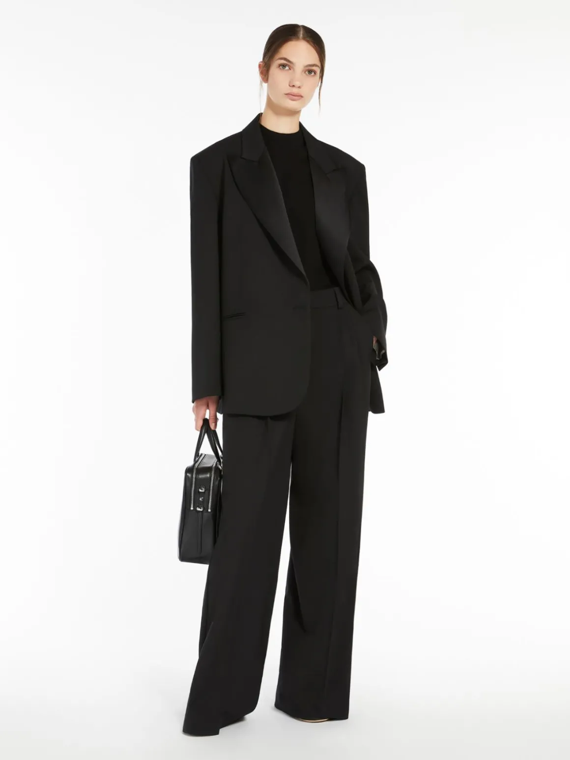 Sale Blazer oversize in tela di misto lana stretch Giacche Eblazer