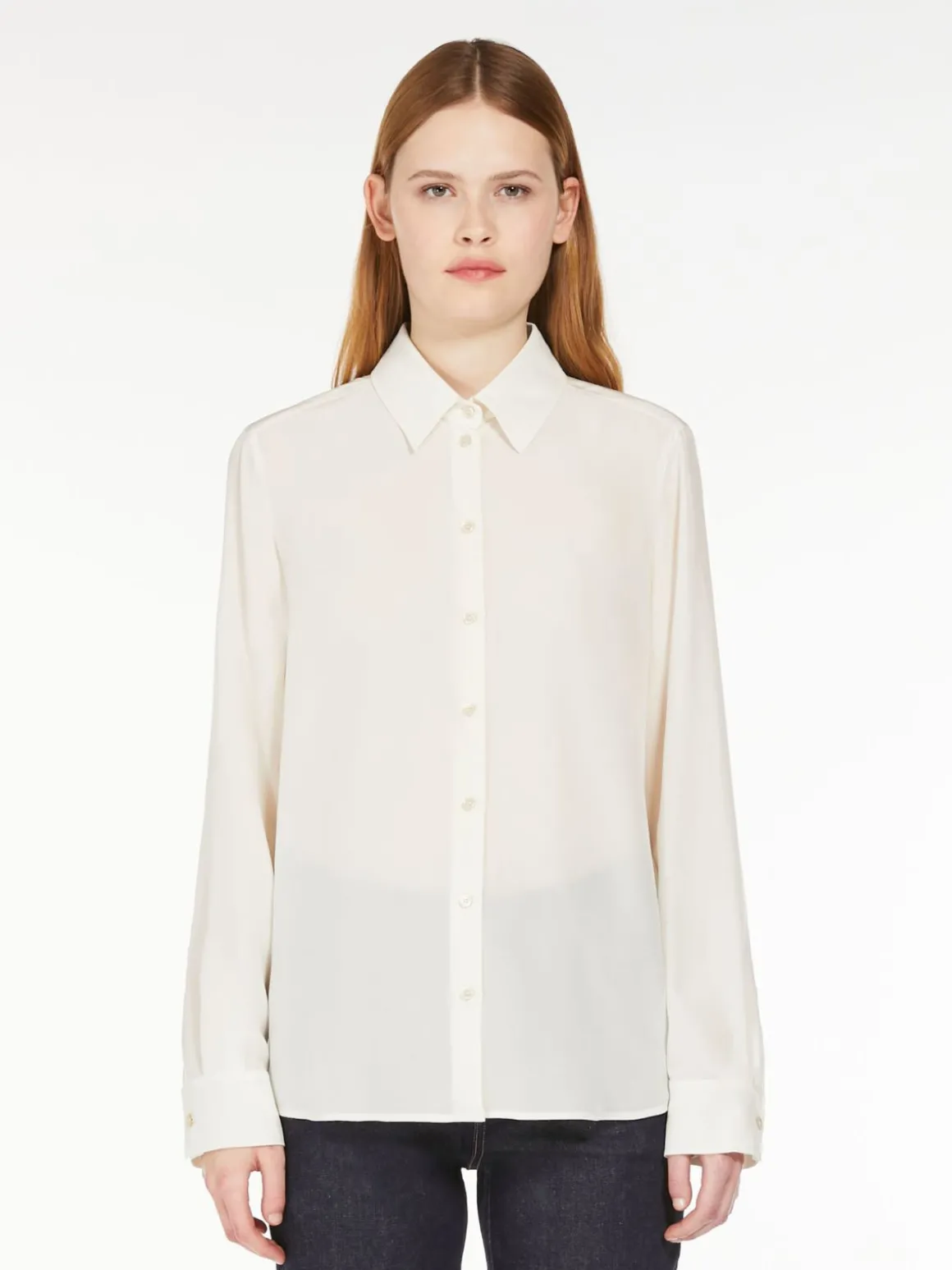 Cheap Camicia in crêpe de Chine lavata Camicie E Bluse