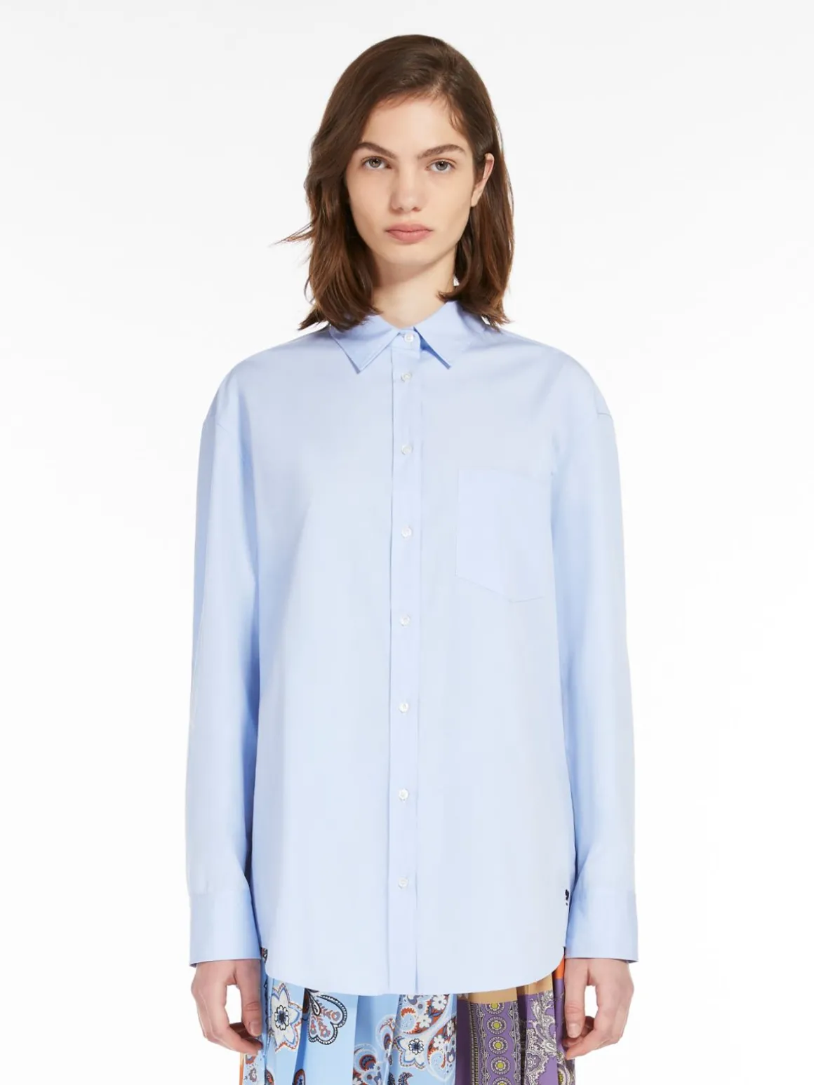 Best Sale Camicia in popeline di cotone Camicie E Bluse