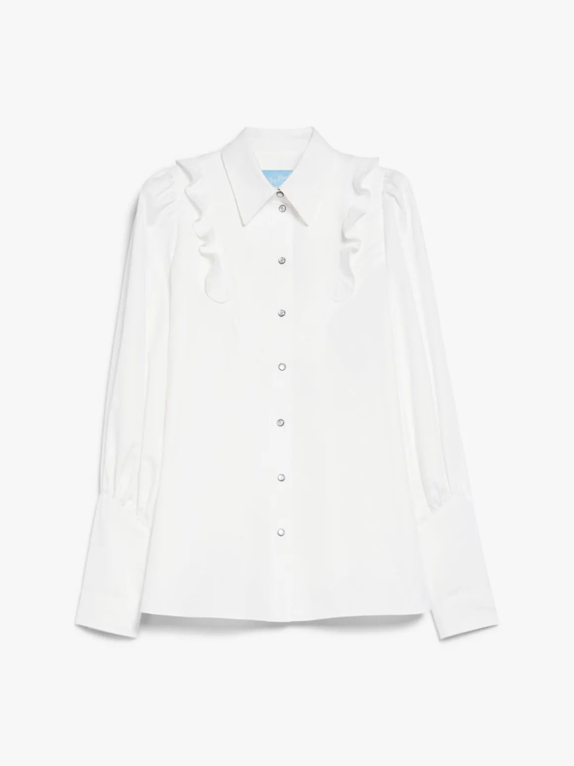camicia_in_twill_di_cotone_con_rouches_4.webp Cheap Camicia in twill di cotone con rouches Camicie E Bluse