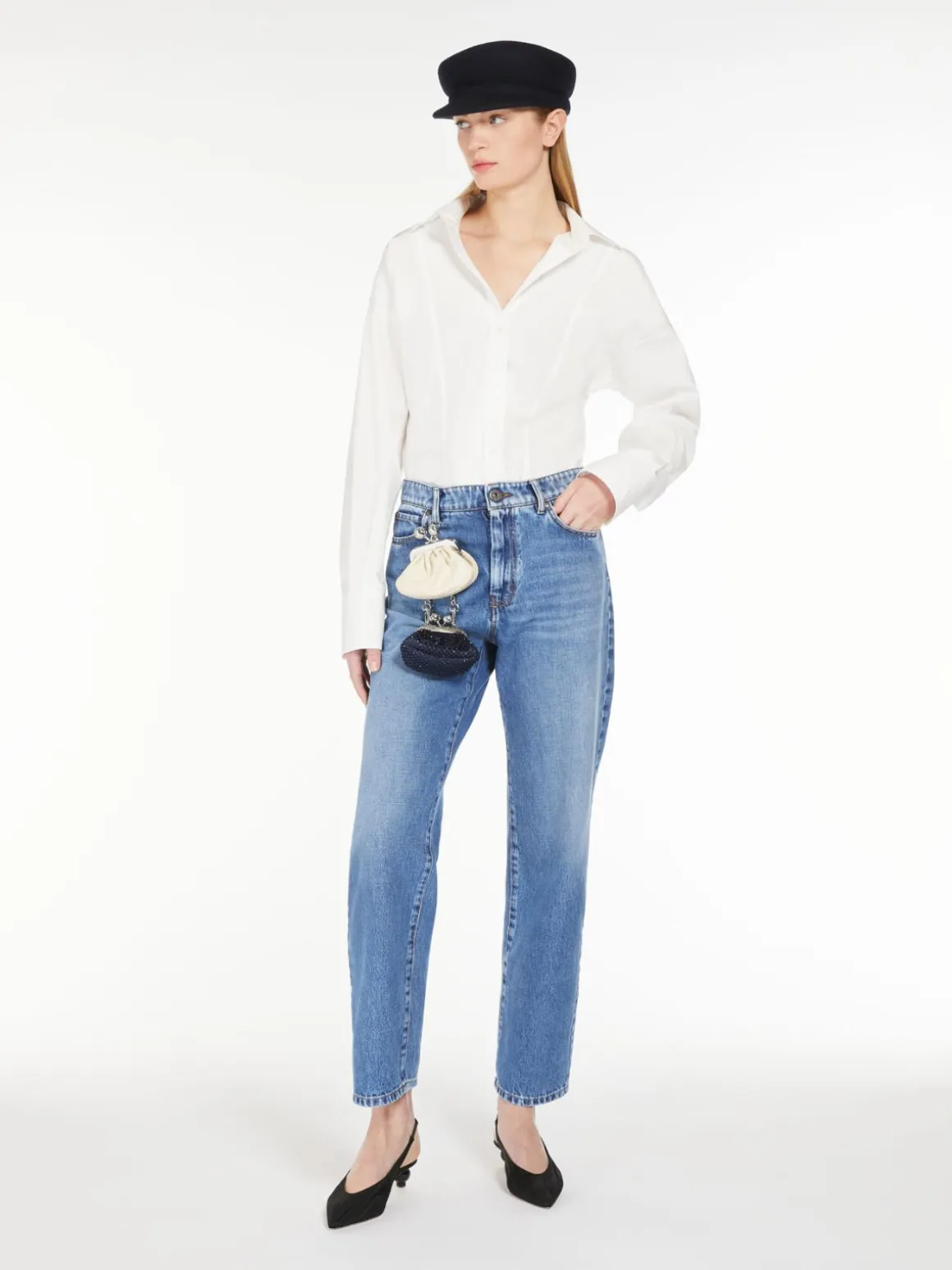 Cheap Camicia incrociata in popeline di cotone Camicie E Bluse