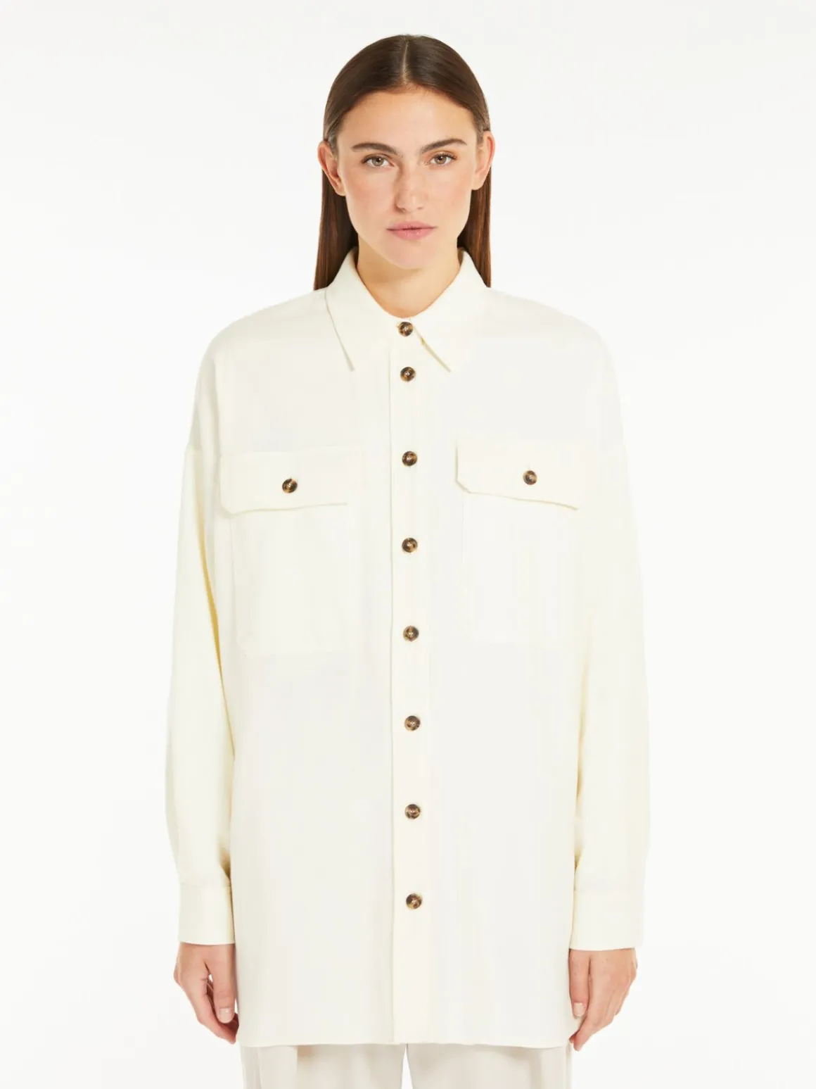 Cheap Camicia over in flanella di cotone Completie Tailleur | Camicie E Bluse