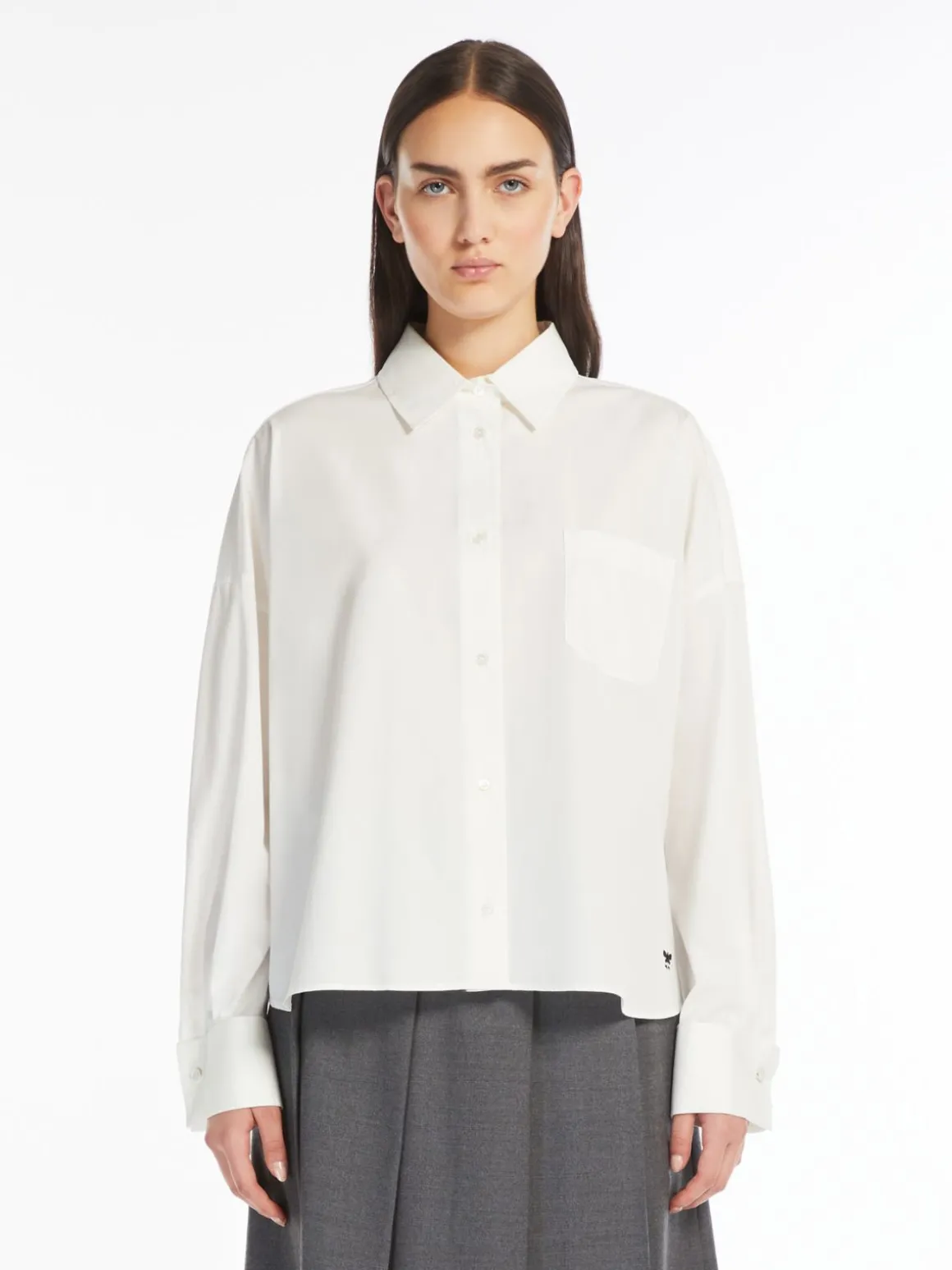 Outlet Camicia over in popeline Camicie E Bluse