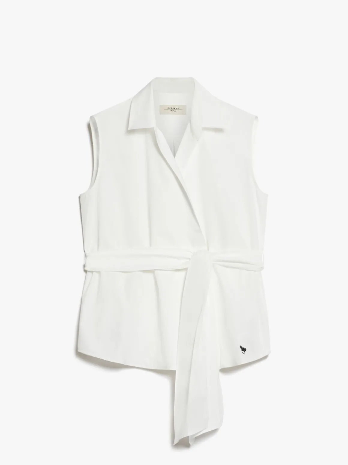 camicia_smanicata_in_popeline_4-2.webp Cheap Camicia smanicata in popeline Completie Tailleur | Camicie E Bluse