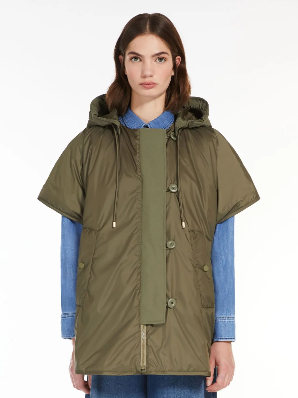 New Cappa reversibile in tela antigoccia Imbottiti E Parka