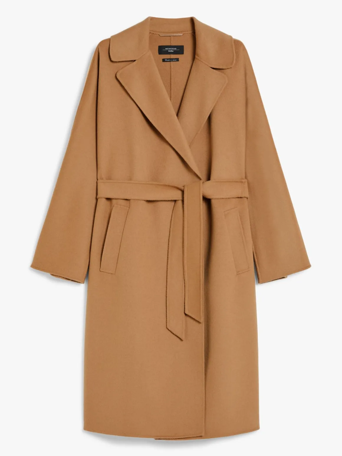Shop Cappotto a vestaglia in double di misto lana Cappottietrench