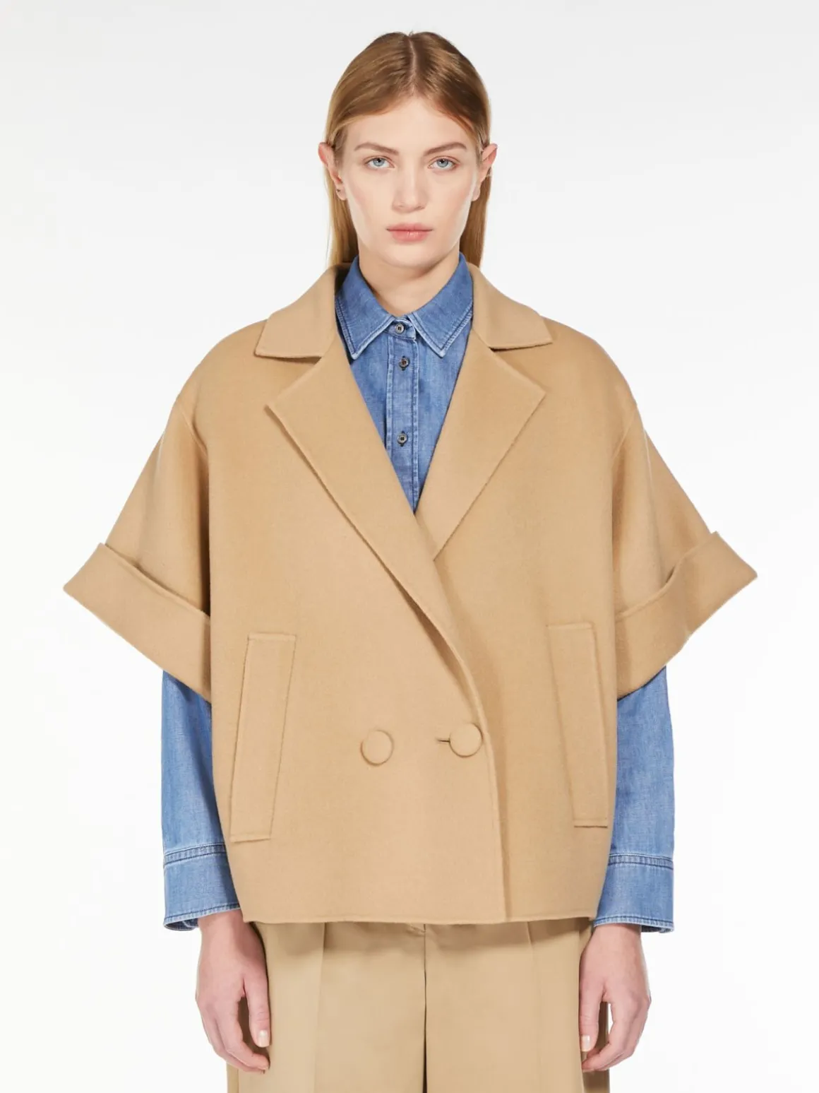 Hot Cappotto corto in lana Cappottietrench