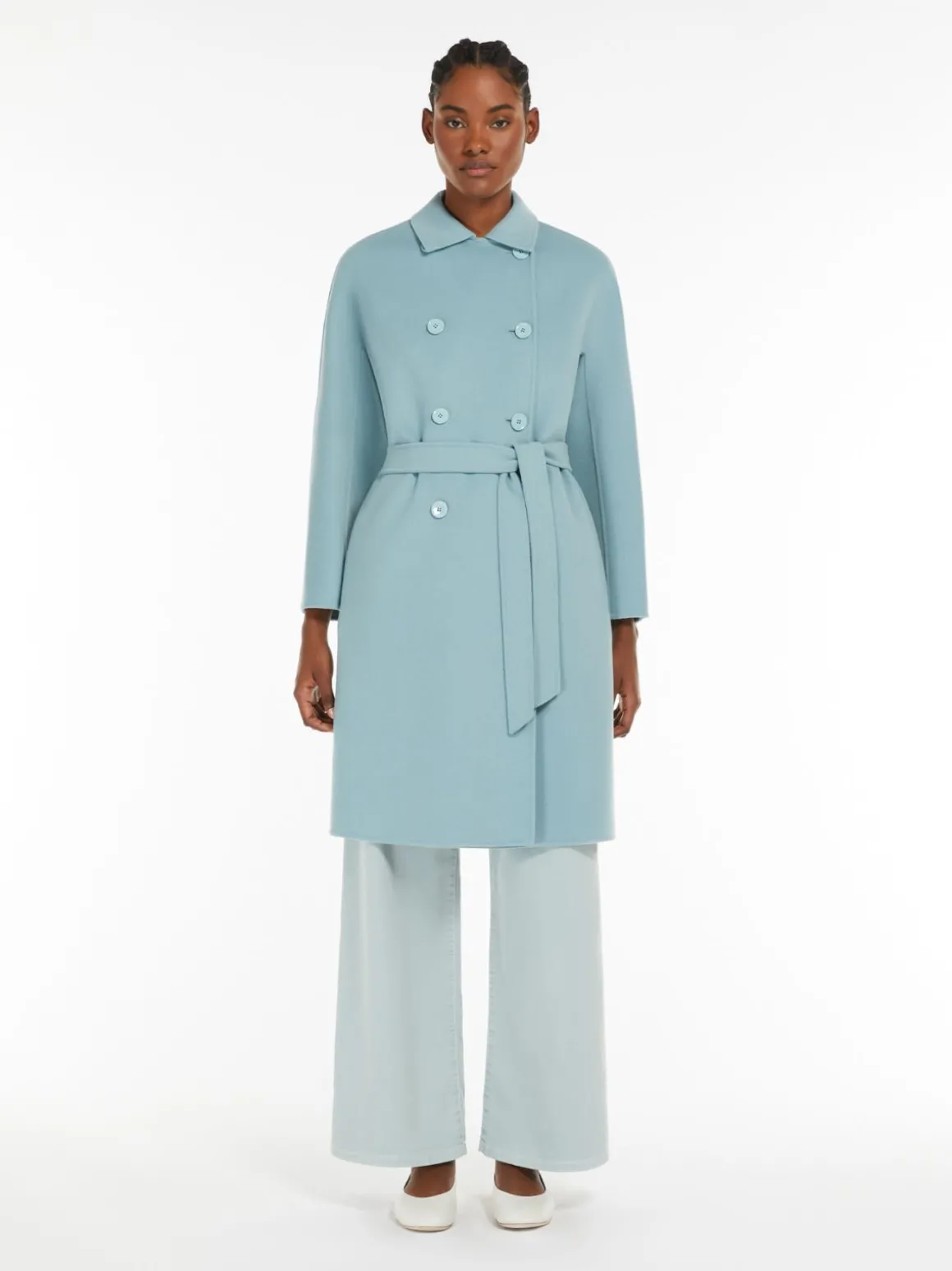 Best Sale Cappotto doppiopetto in double di lana Cappottietrench