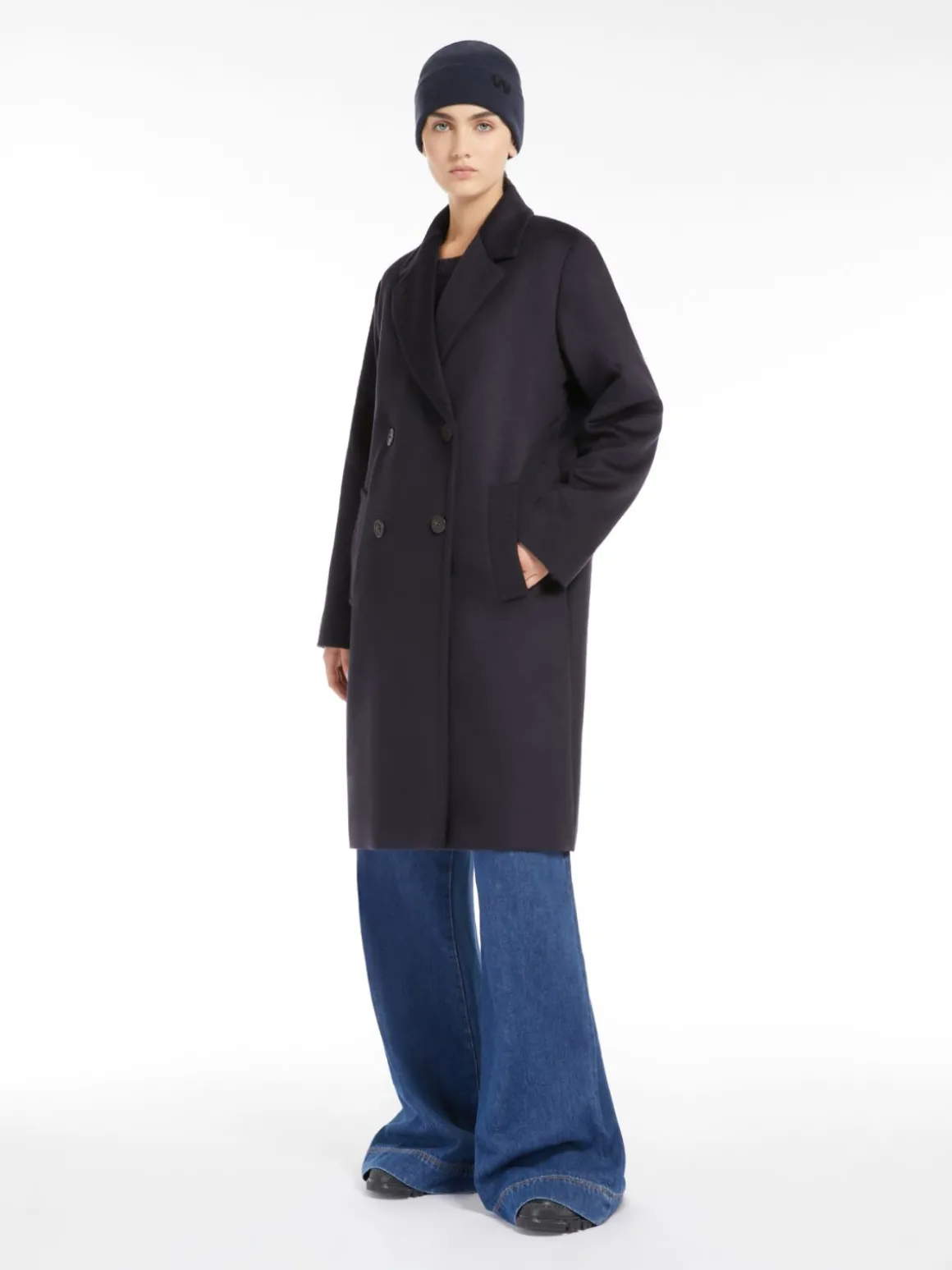 Online Cappotto doppiopetto in drap di lana Cappottietrench