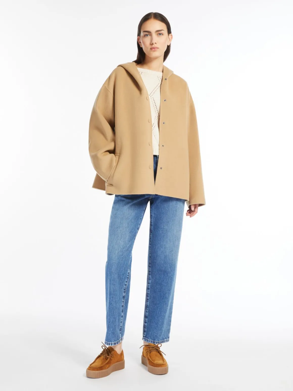 Flash Sale Cappotto in lana con cappuccio Cappottietrench