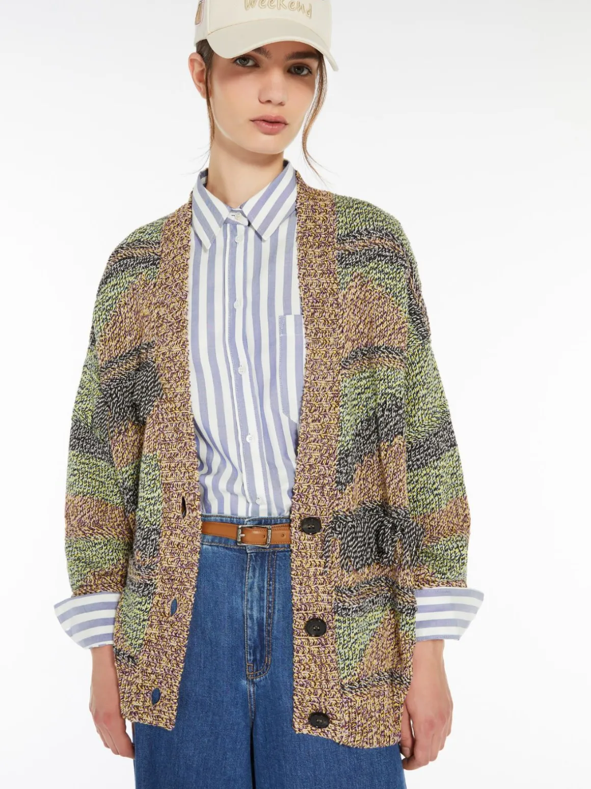 cardigan_in_filato_di_cotone_e_lana_3.webp Clearance Cardigan in filato di cotone e lana Maglie
