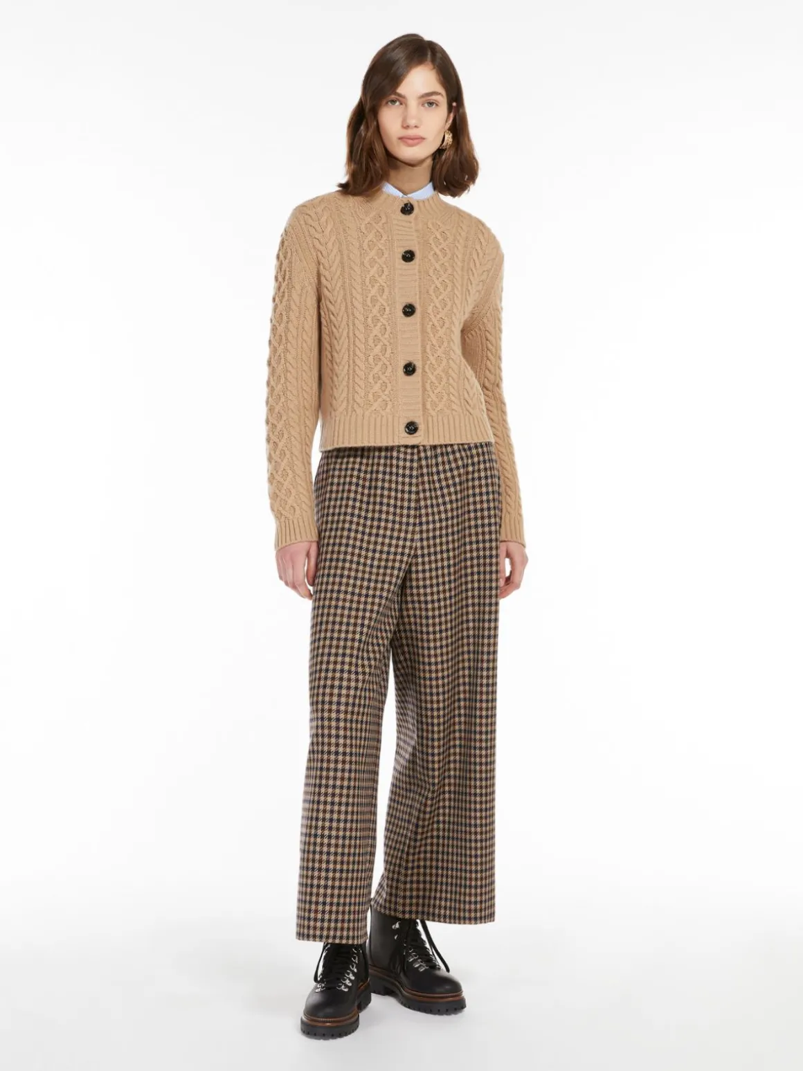Flash Sale Cardigan in lana a trecce Maglie