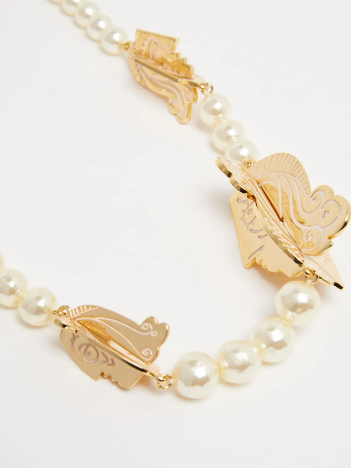 Sale Collana cubista con perle Bijoux