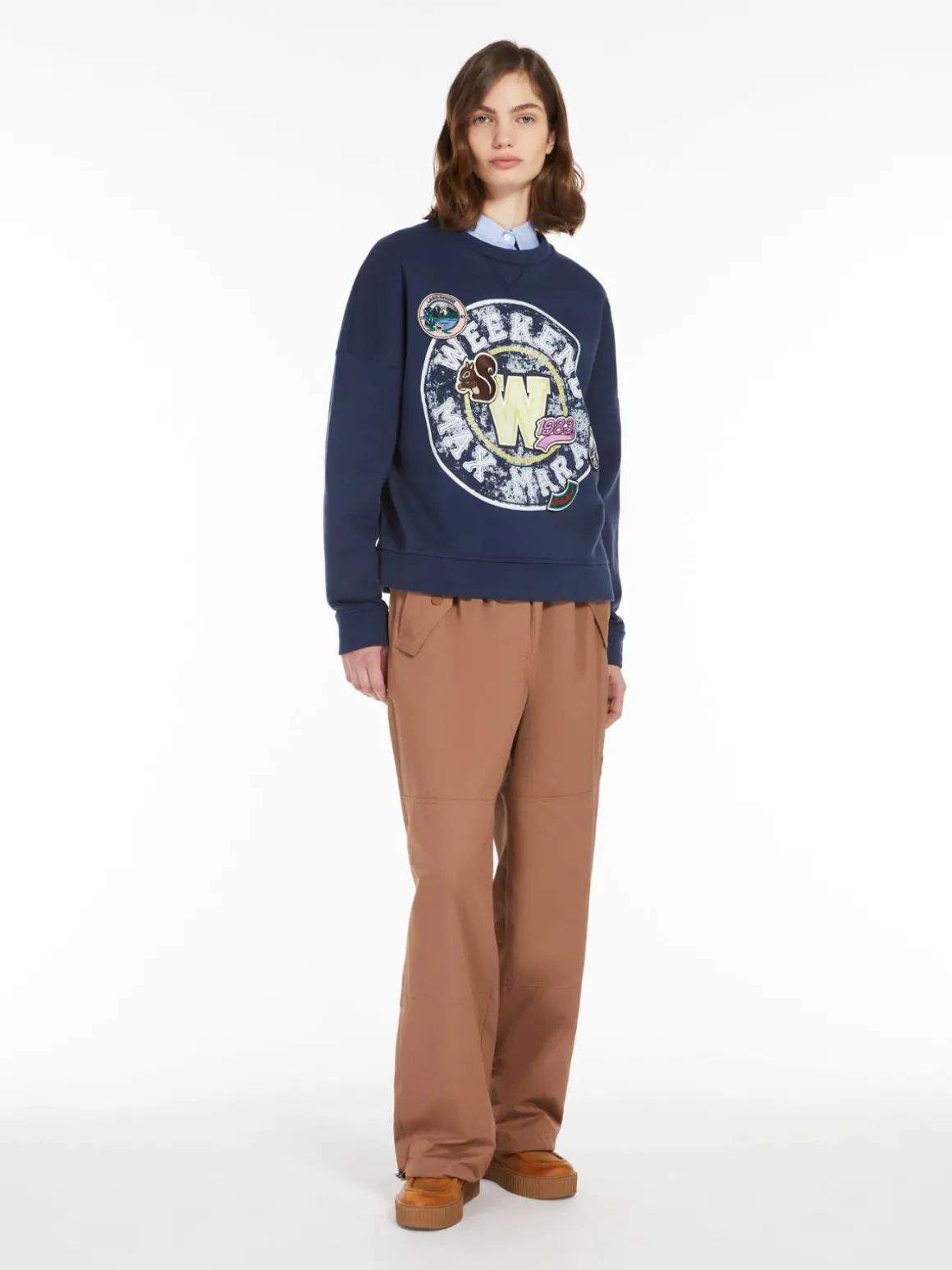 New Felpa in cotone organico T-shirt E Top