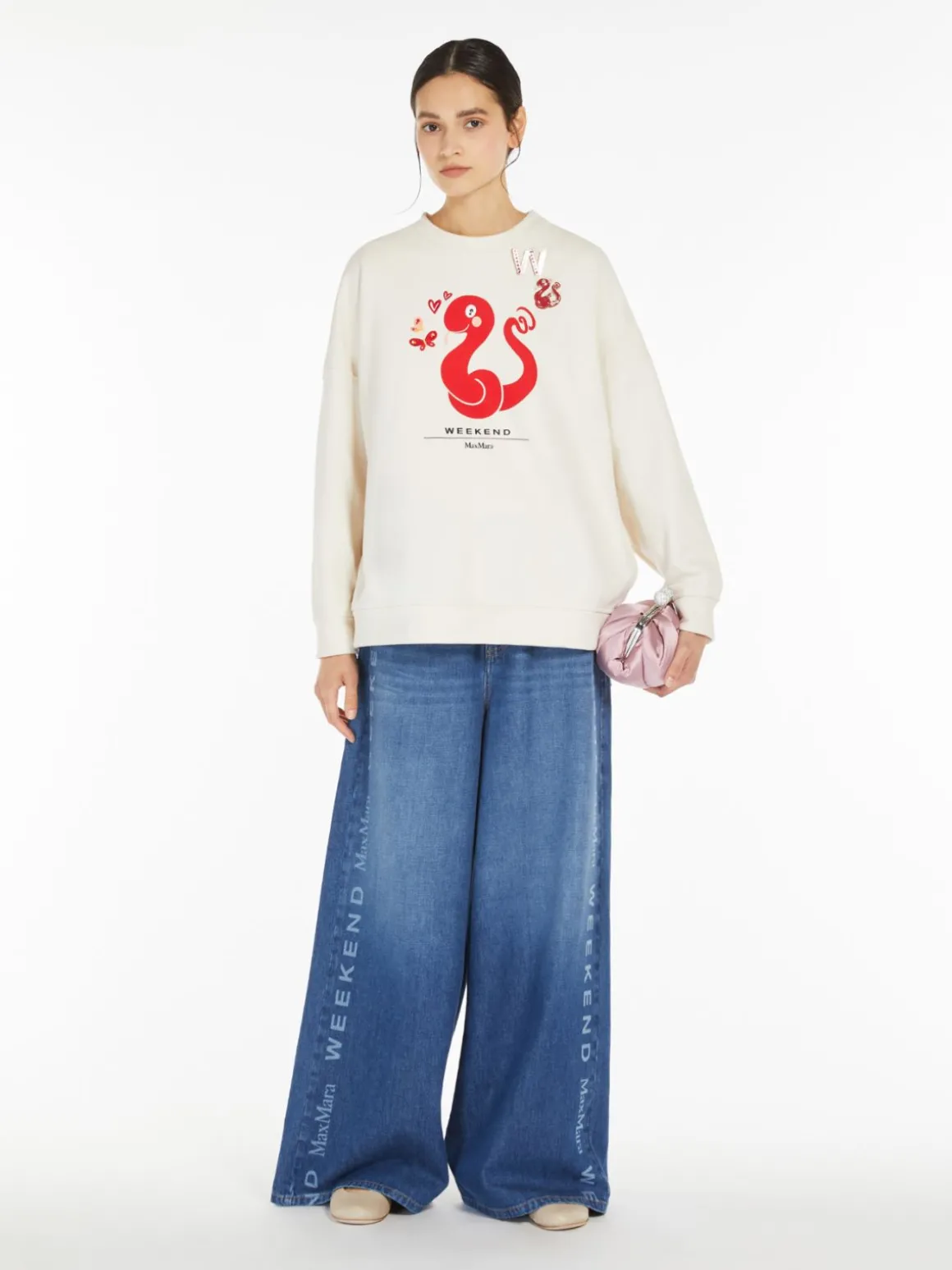 Shop Felpa in cotone organico T-shirt E Top