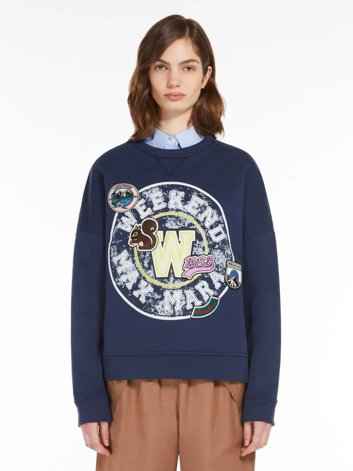 New Felpa in cotone organico T-shirt E Top
