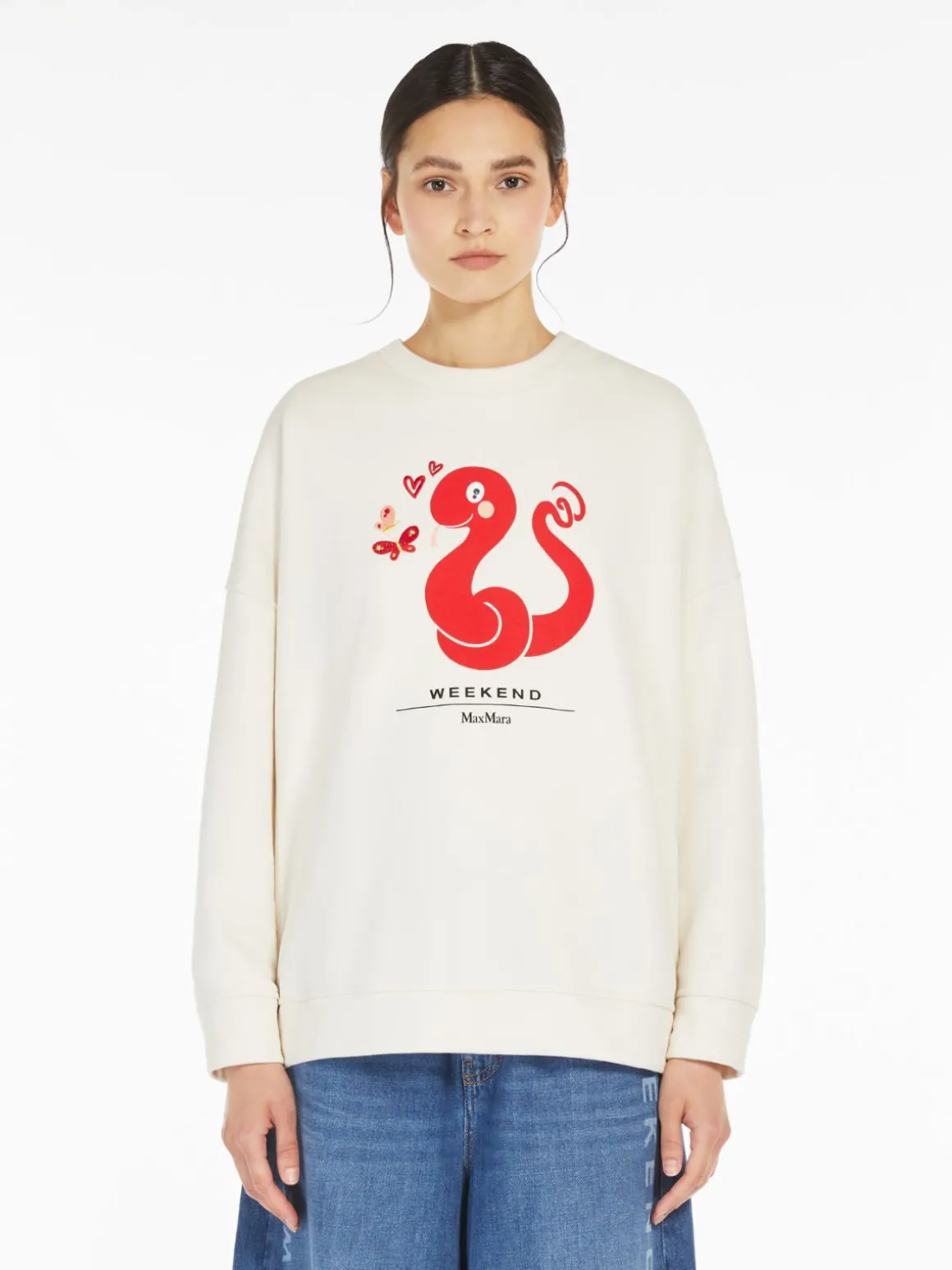 Shop Felpa in cotone organico T-shirt E Top