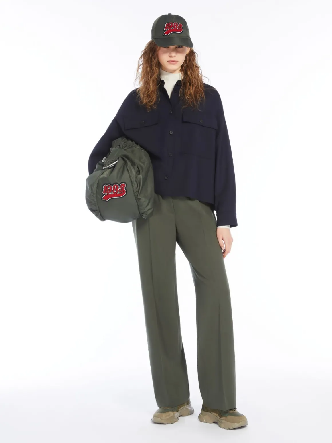 Flash Sale Giacca crop in gabardina di mista lana Giacche Eblazer