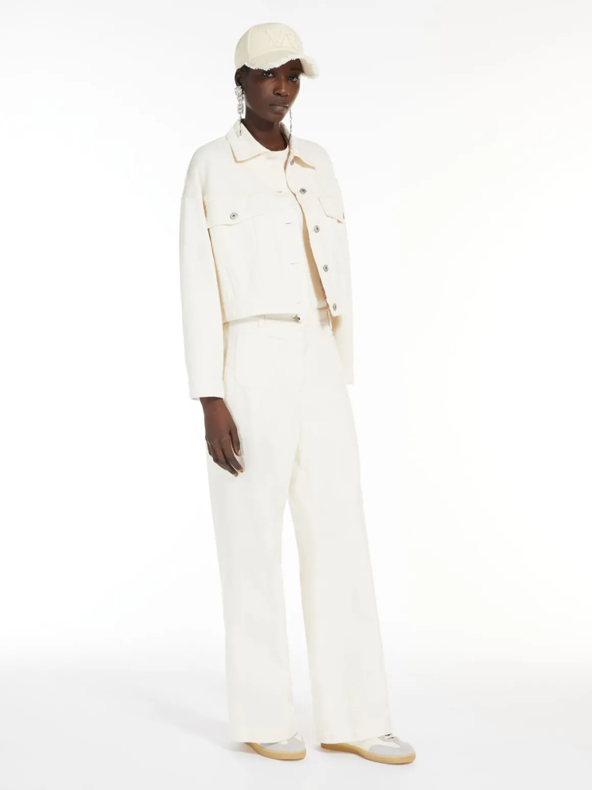Sale Giacca cropped in bull di cotone Giacche Eblazer