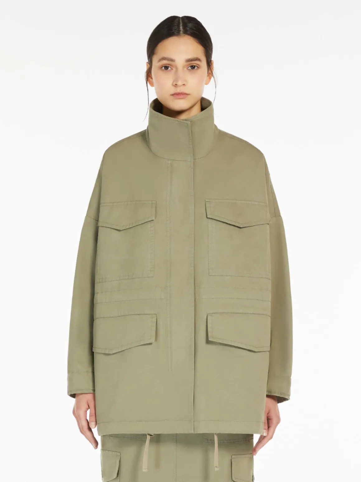 Shop Giacca in canvas di cotone Cappottietrench