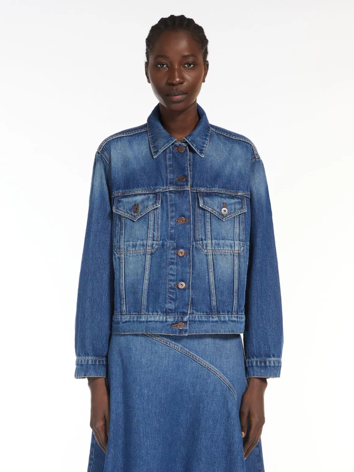 Fashion Giacca in denim di cotone Giacche Eblazer
