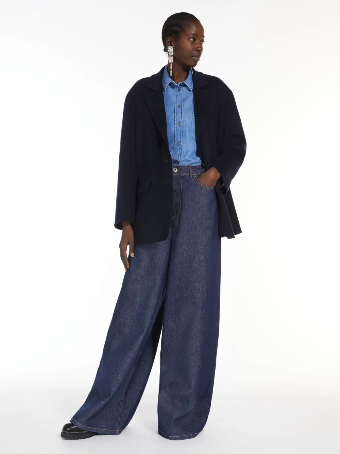Best Sale Giacca monopetto in lana Cappottietrench