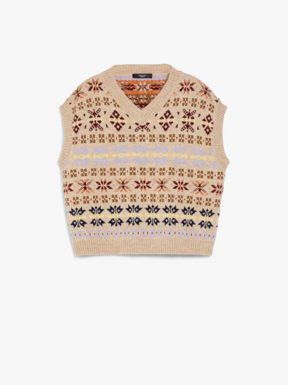 gilet_in_alpaca_e_lana_jacquard_4.webp Online Gilet in alpaca e lana jacquard Maglie | Gilet