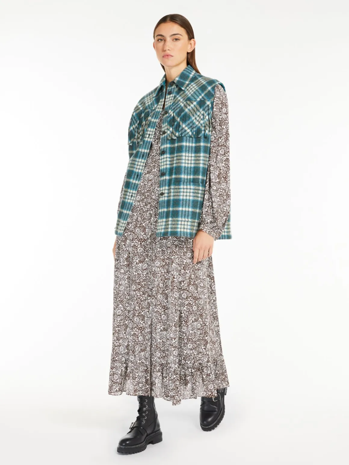 Sale Gilet in flanella di lana T-shirt E Top | Gilet