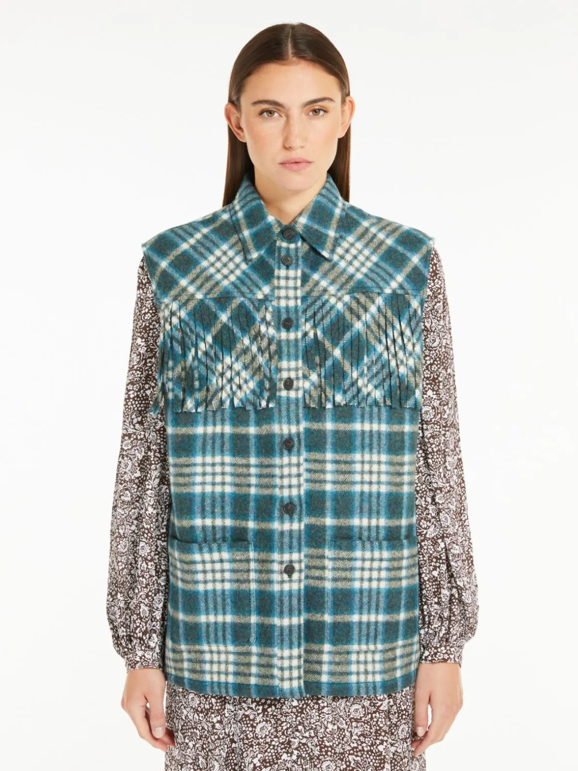 Sale Gilet in flanella di lana T-shirt E Top | Gilet