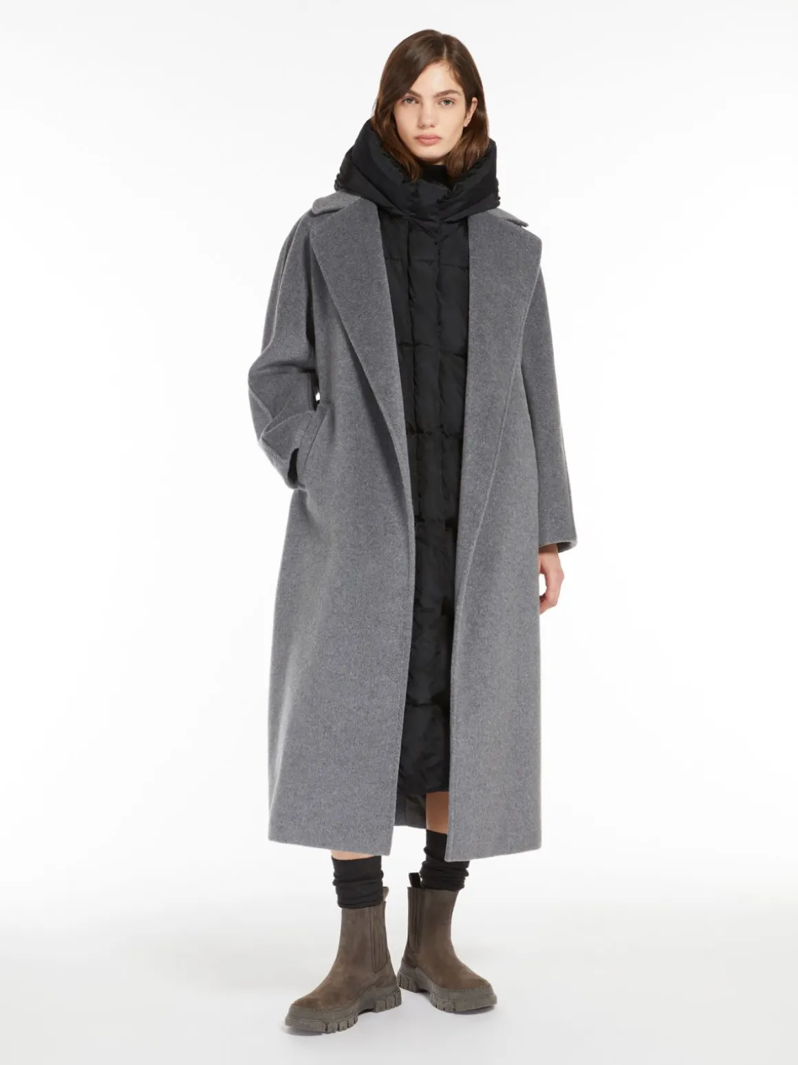 Online Gilet lungo in taffetà antigoccia Gilet | Imbottiti E Parka