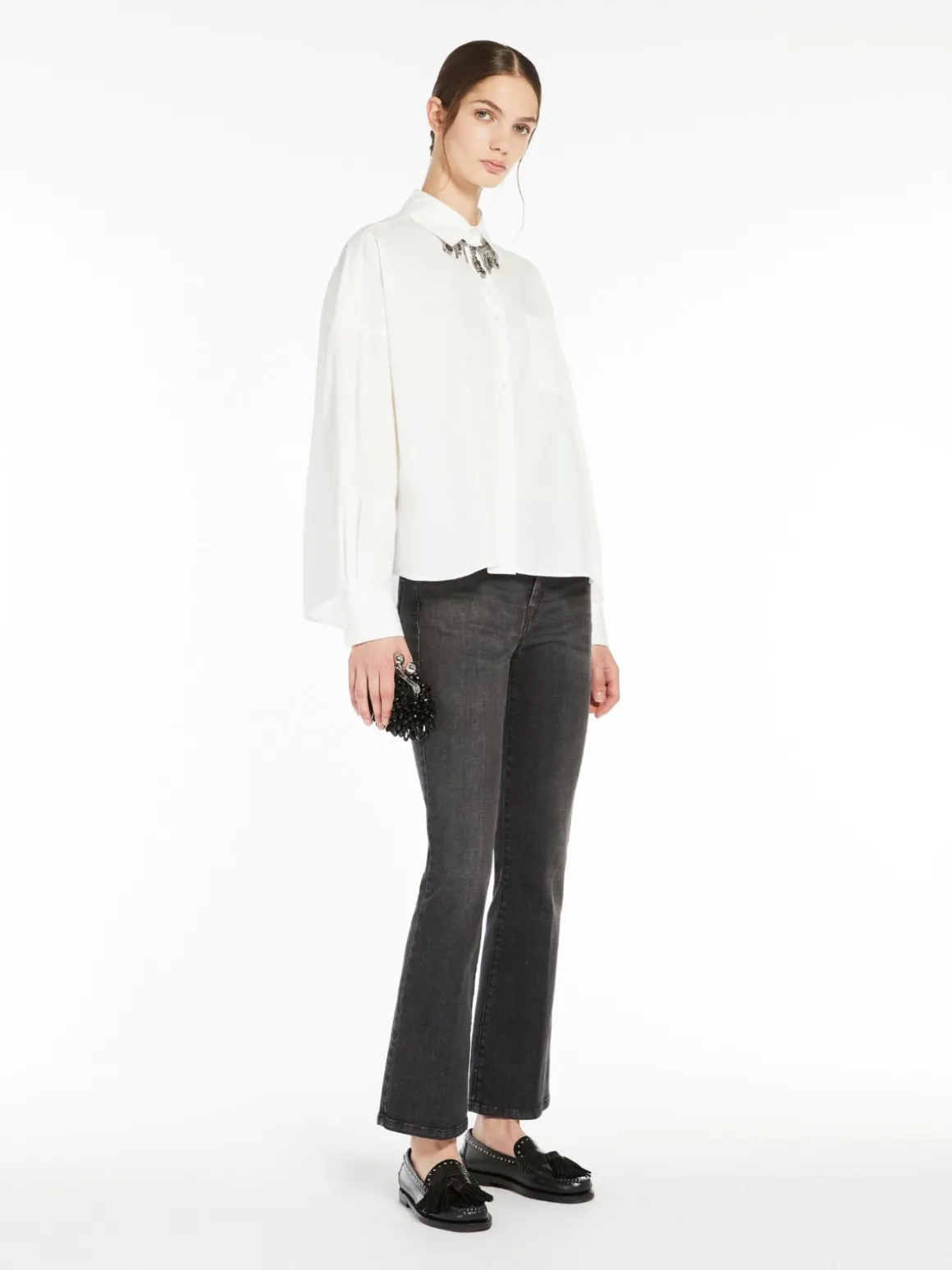 Sale Jeans cropped in denim stretch Pantaloniejeans