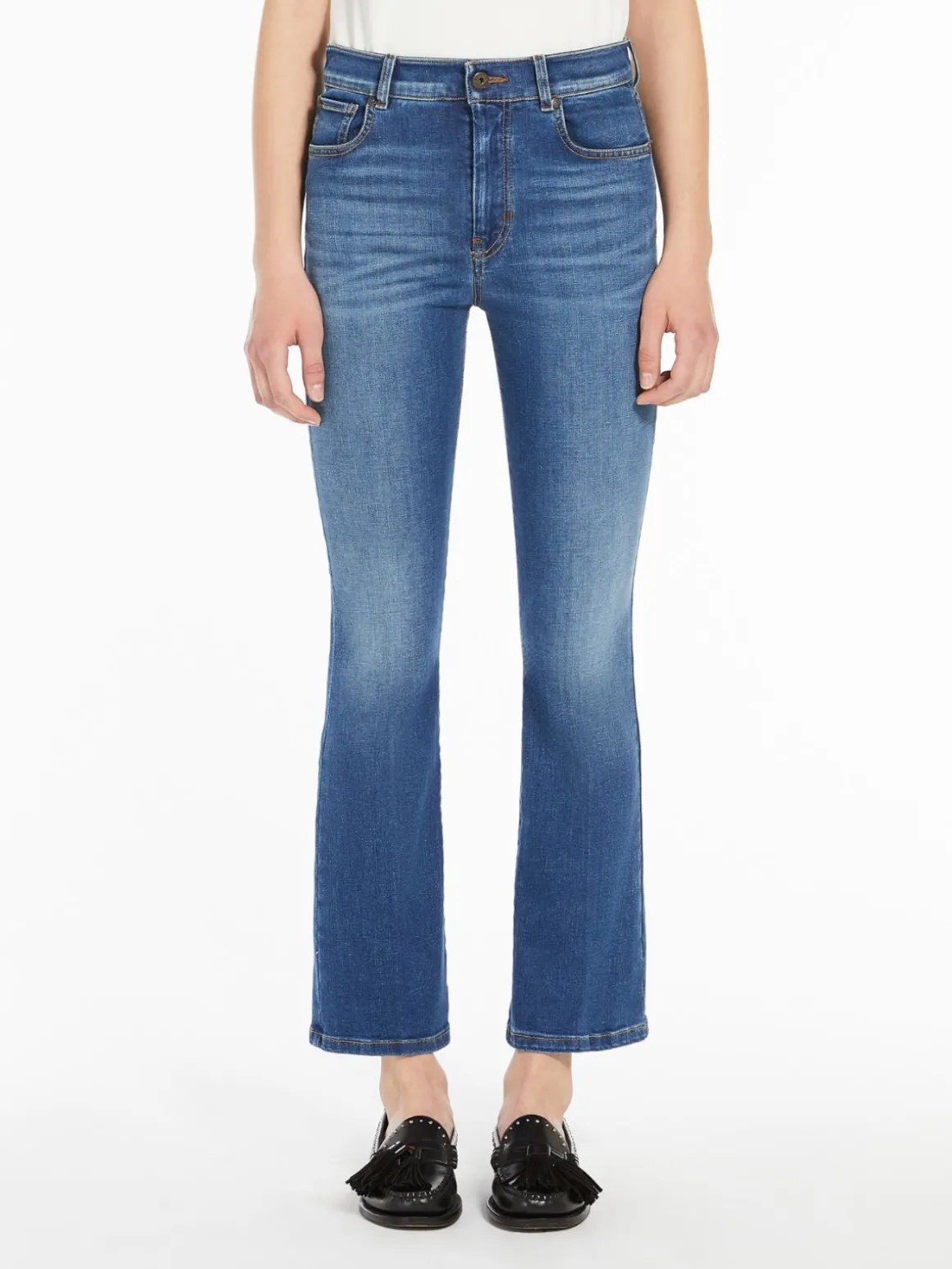 Sale Jeans cropped in denim stretch Pantaloniejeans