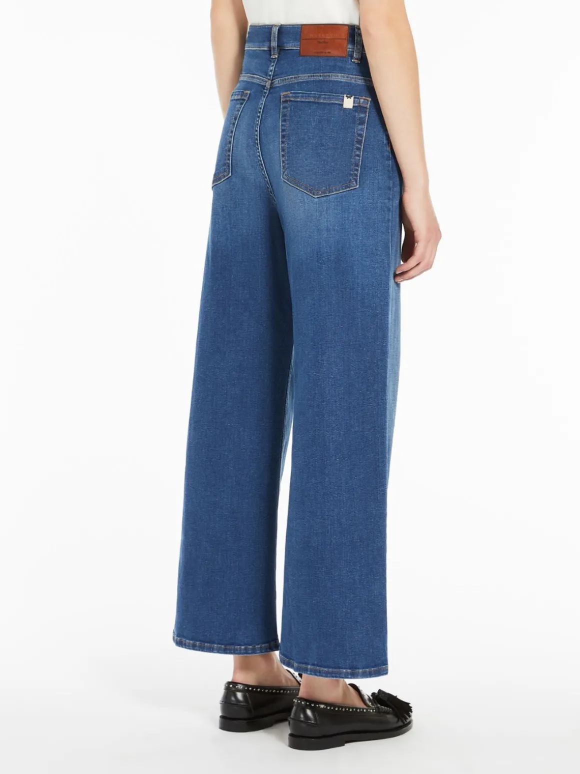 jeans_flare_in_denim_di_cotone_2-1.webp Online Jeans flare in denim di cotone Pantaloniejeans
