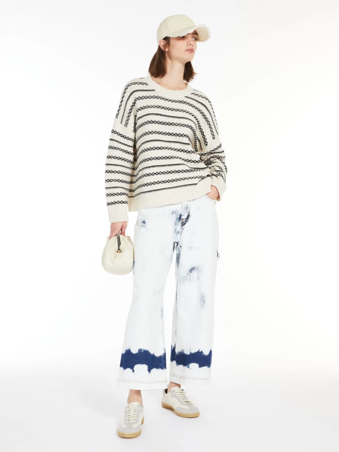 Store Maglia in filato di cotone a righe Maglie