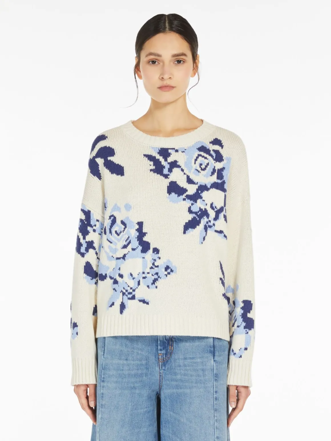 Outlet Maglia in filato di cotone fantasia Maglie