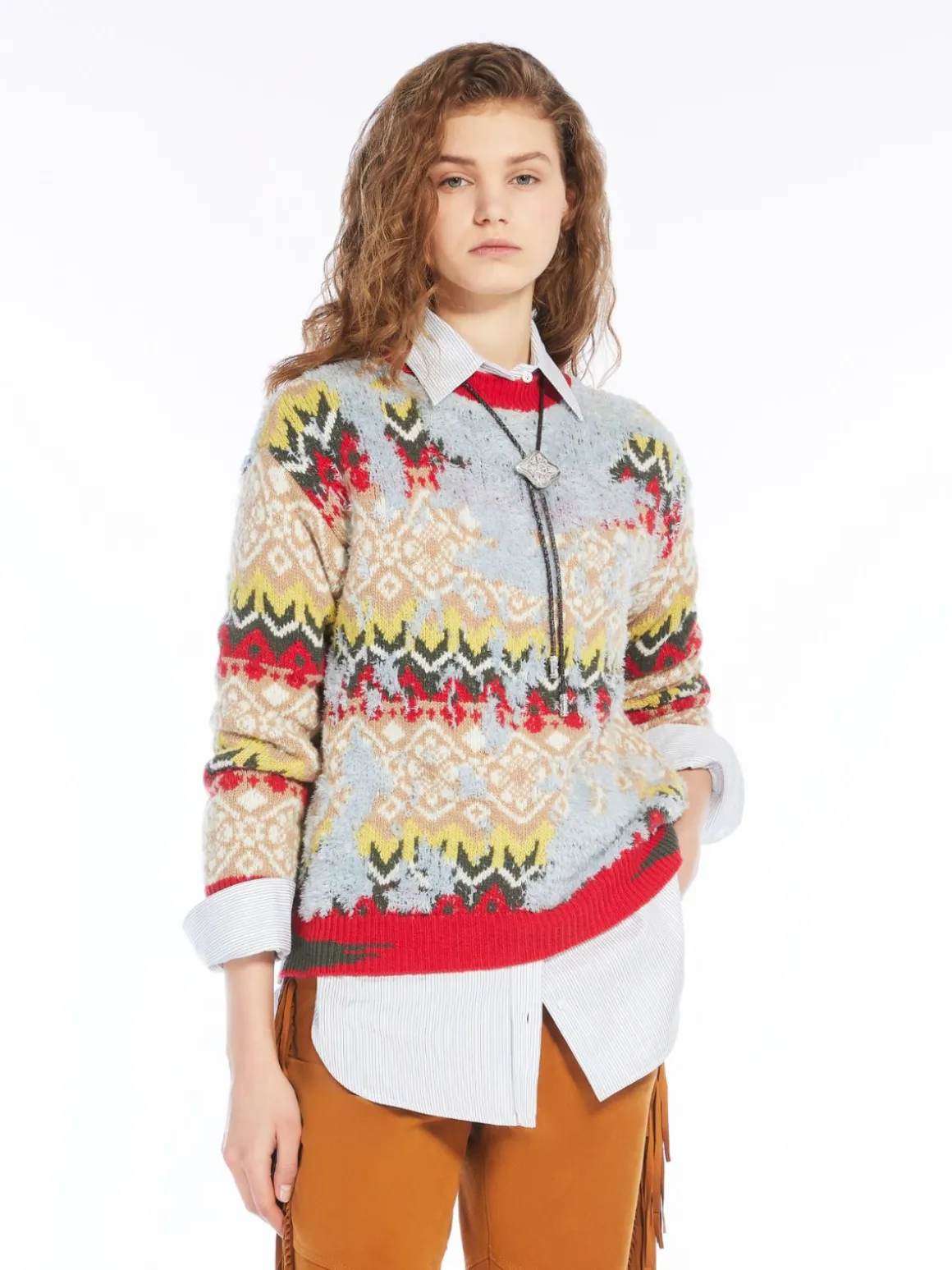 maglia_in_mista_lana_jacquard_3.webp Cheap Maglia in mista lana jacquard Maglie