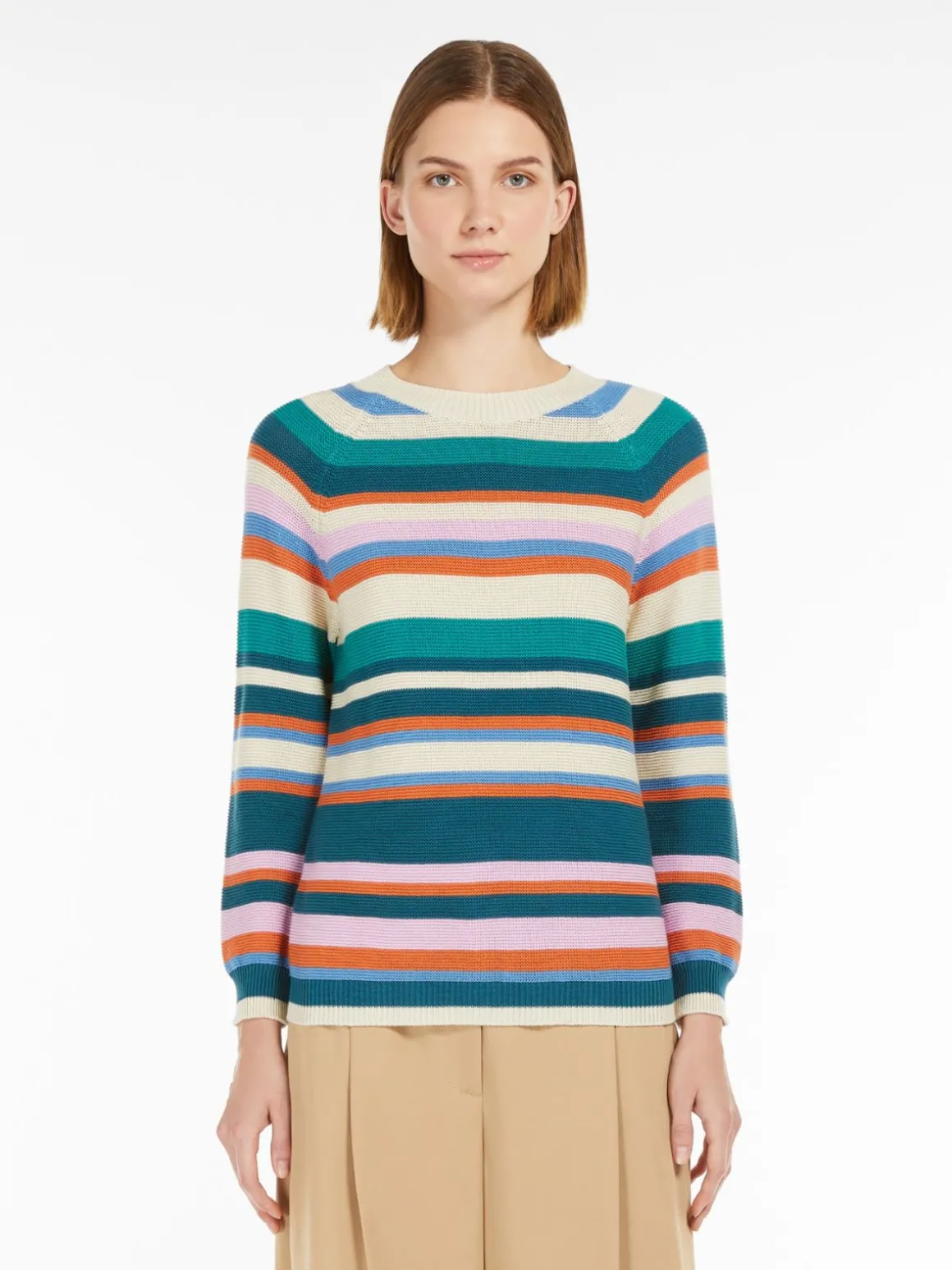 Fashion Maglia morbida in filato di cotone Maglie