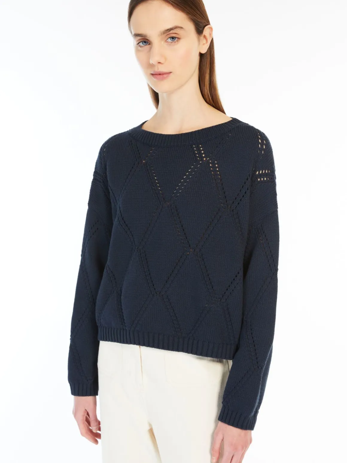 maglia_oversize_in_cotone_a_losanghe_3-1.webp Clearance Maglia oversize in cotone a losanghe Maglie