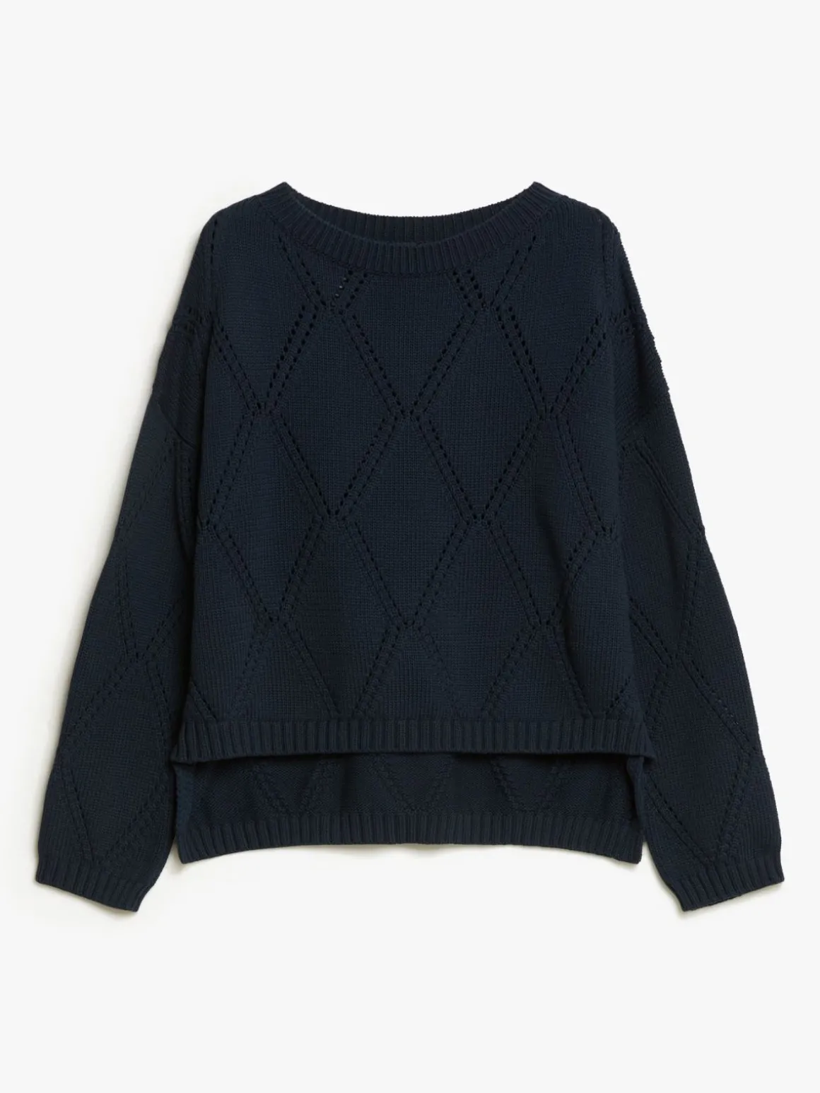 maglia_oversize_in_cotone_a_losanghe_4-1.webp Clearance Maglia oversize in cotone a losanghe Maglie