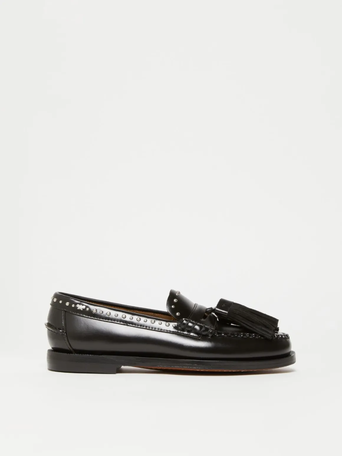 Best Sale Mocassino in pelle con nappe Scarpe