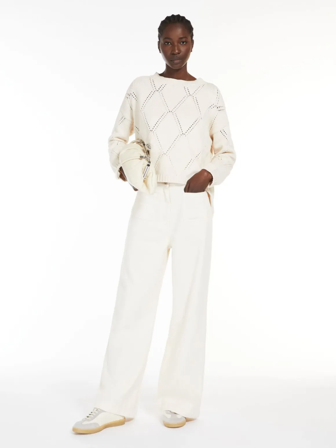 Sale Pantalone in bull di cotone Pantaloniejeans