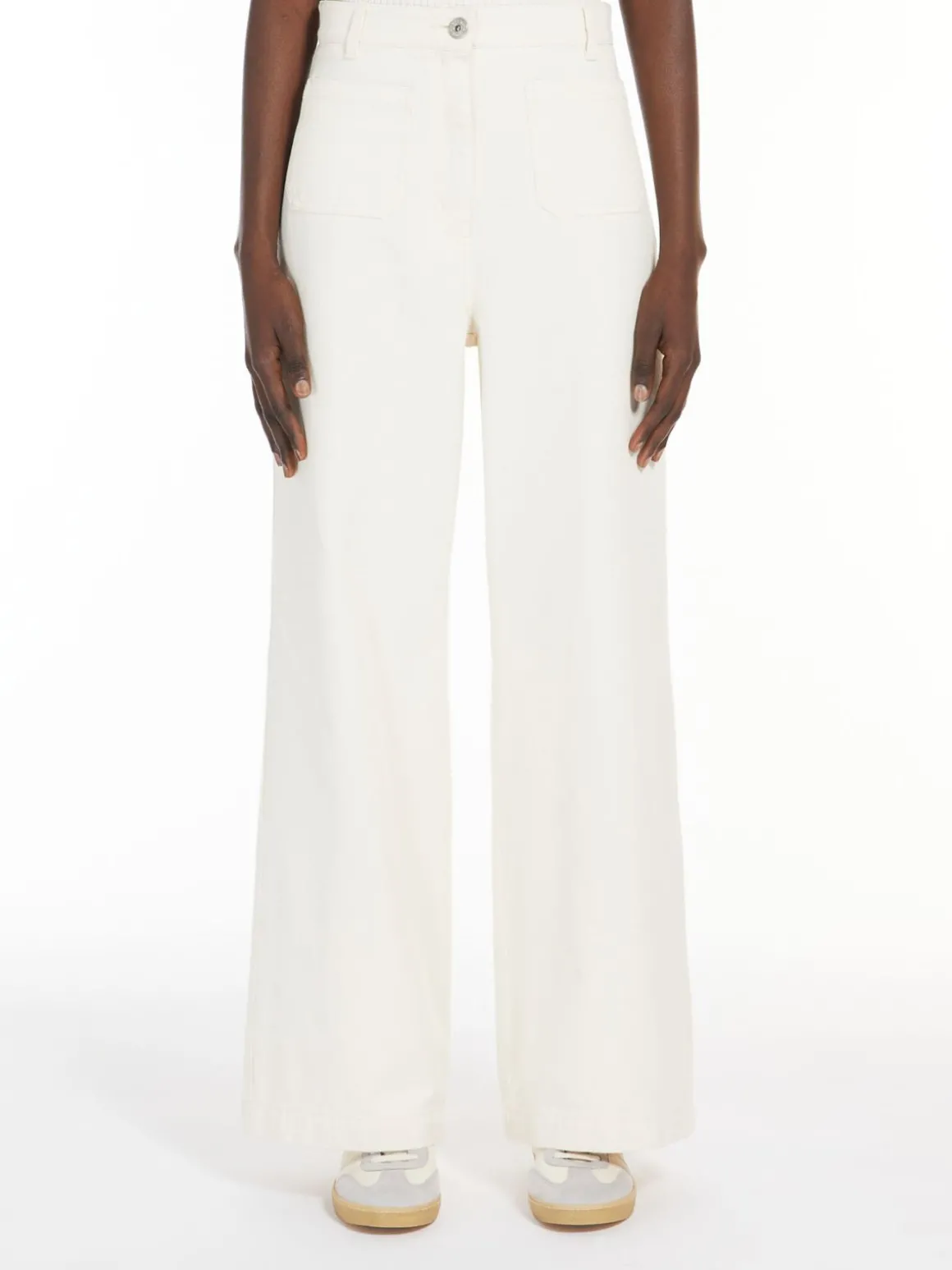 Sale Pantalone in bull di cotone Pantaloniejeans