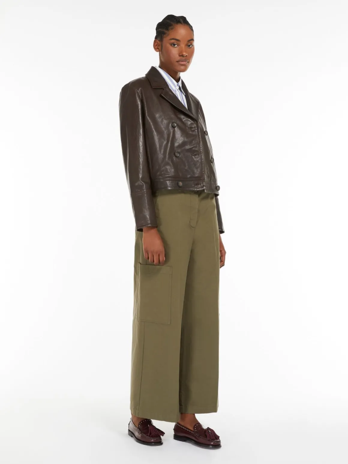Cheap Pantalone in canvas di cotone Pantaloniejeans