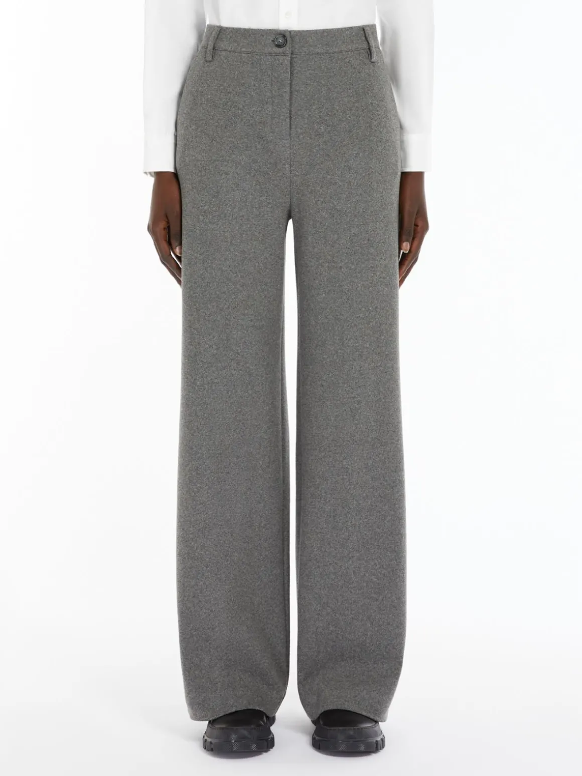 Fashion Pantalone in flanella jacquard Pantaloniejeans
