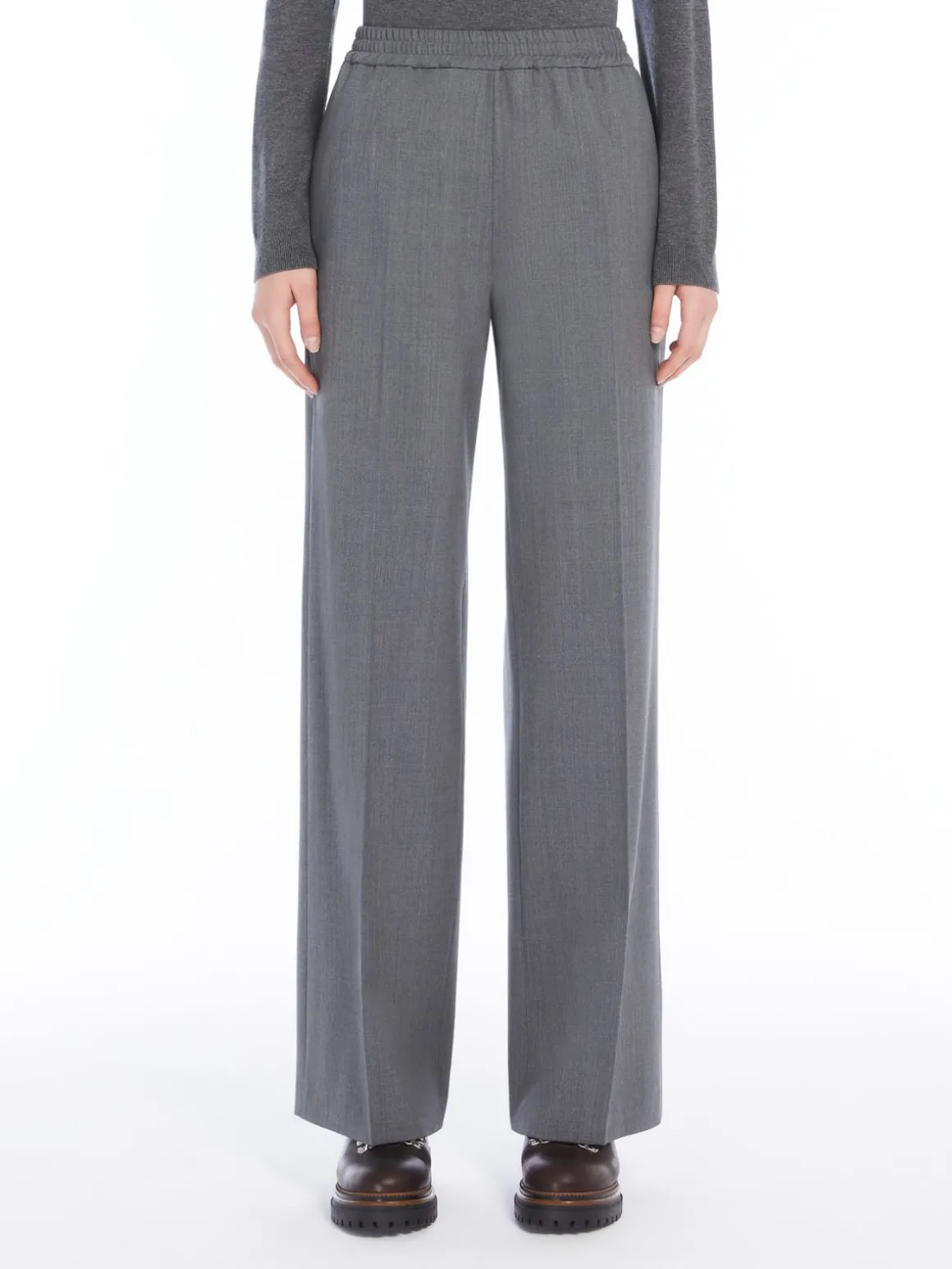 Clearance Pantalone in gabardina di lana Completie Tailleur | Pantaloniejeans